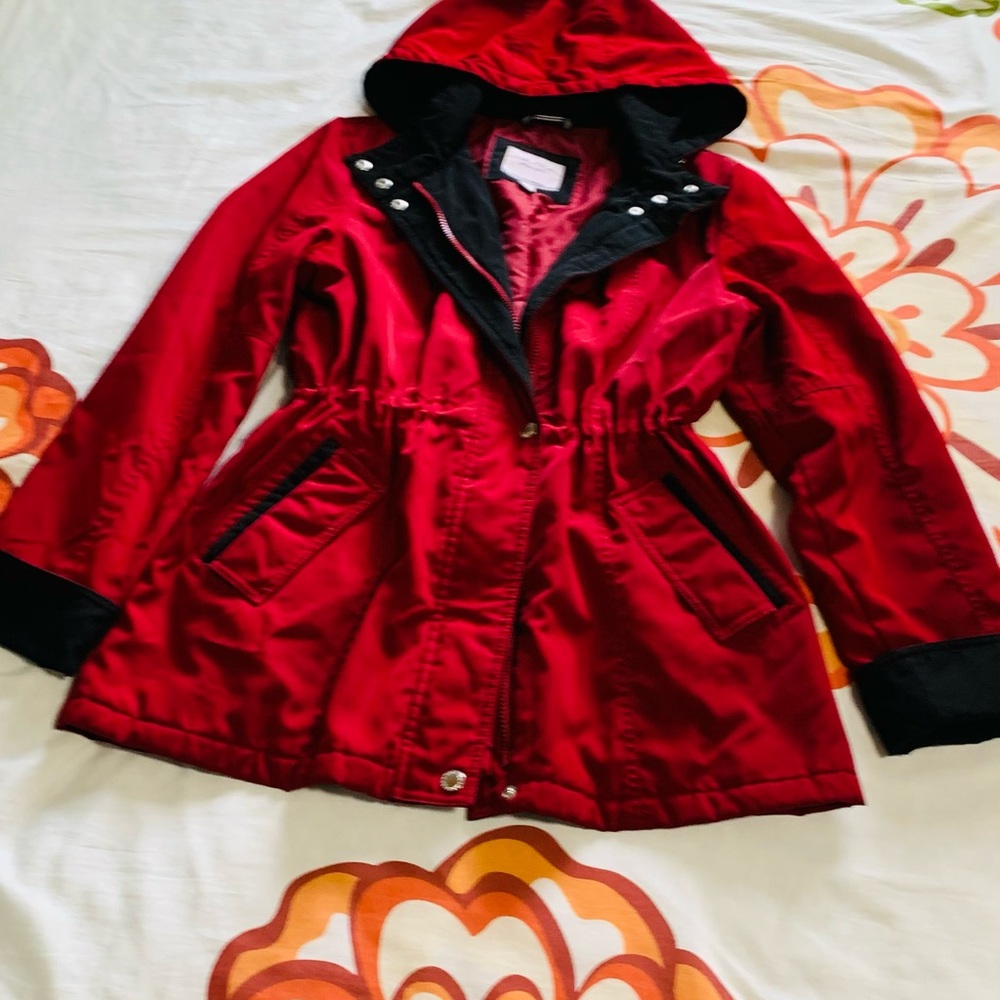 Nautica Red Hooded Jacket